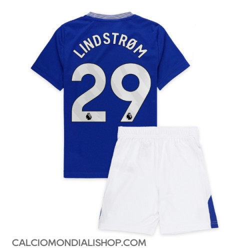 Maglie da calcio Everton Jesper Lindstrom #29 Prima Maglia Bambino 2024-25 Manica Corta (+ Pantaloni corti)